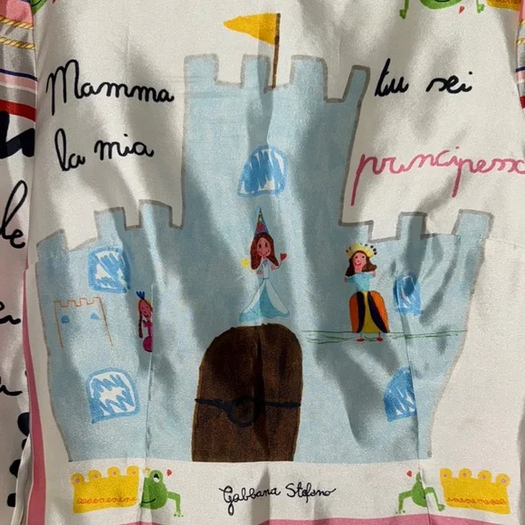 Dolce & Gabbana Mama Mamma dress Mother’s Day Colorful Graphic Long Sleeve Dress - Picture 7 of 11